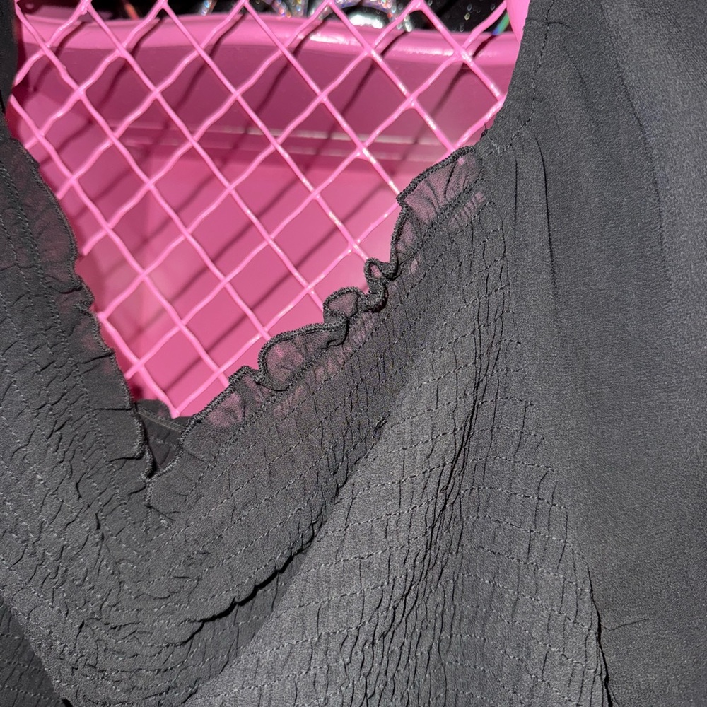 Zenobia Ruched Puff Sleeve Top 3x - Picture 3 of 5